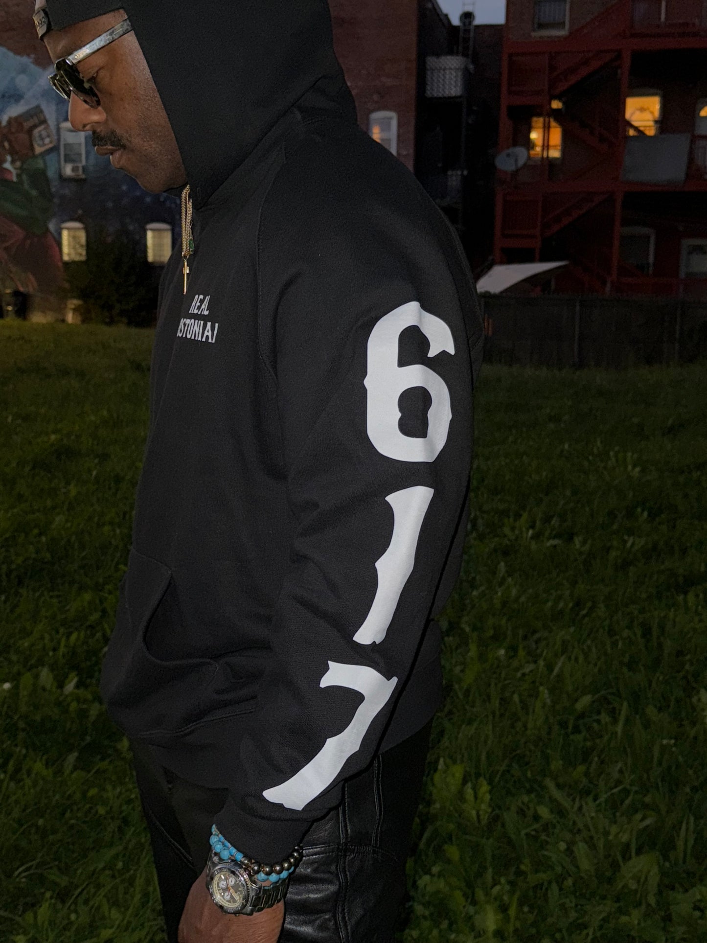 "Real Bostonians Hoodie - Black"