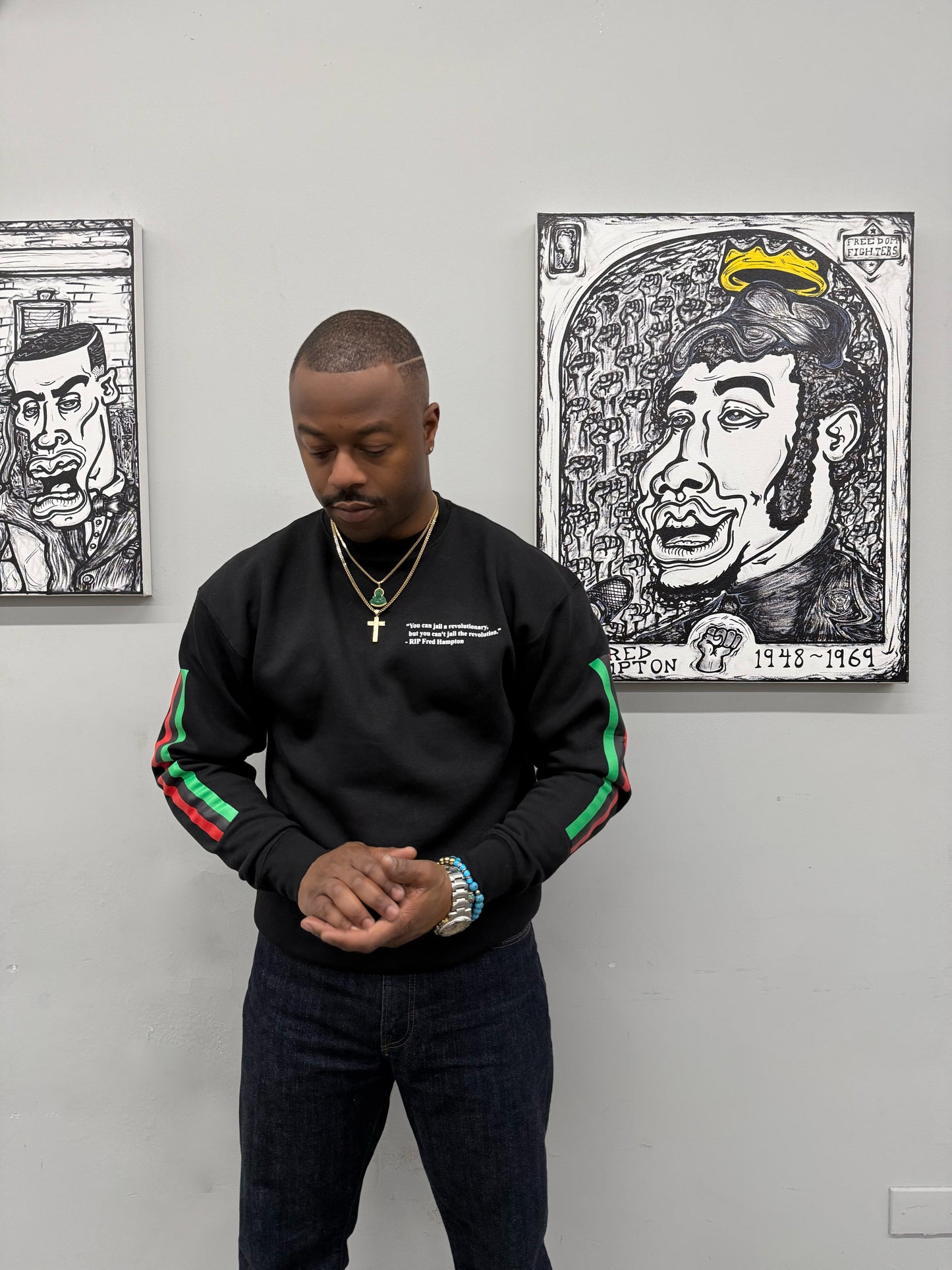 "Freedom Fighters All Stars Sweatshirt - Fred Hampton"