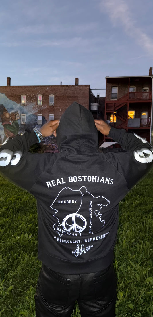 "Real Bostonians Hoodie - Black"